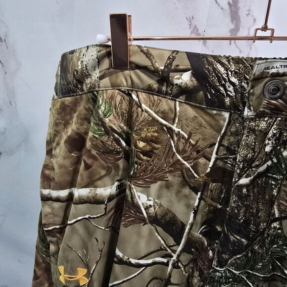 Under Armour Pants Mens XL Camo Woodland Zip Off Pull On AP HD Hunting - Picture 2 of 13